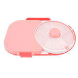 Snack Rotating Container with Lid Sealed Plastic Rotating Snack Storage Box for Outdoor Coral Pink V1294-YM0901-3118240200712