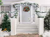 Christmas Wreath Artificial Christmas Hanging Wreath for Front Door Wall Tree Christmas Party Shop V1294-YM0714-10310039