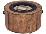 Wood Grain Eco Fuego Wood Fire Pit with 8 Hour Candle - No Smoke, 90% Less CO2 V178-69045