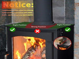 Stove Fan 4-Blade Upgrade Heat Powered Fireplace Fan for Fireplace Wood Burning Fan- Eco Friendly V1370-AZ4-05817
