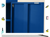 Artiss Buffet Sideboard Metal Cabinet - SWEETHEART Blue AI-LOCKER-MI-BL