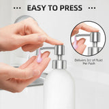 12Pcs Soap Dispenser Pump Replacement Stainless Steel Lotion Dispenser Pump for Regular 28/400 Neck V1366-AZ2-W-17892