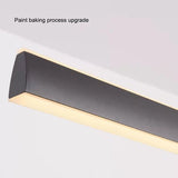 Modern Minimalist Trapezoid Pendant Light Adjustable LED Bar Light Black V255-L-18898-B