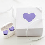 Heart Shaped Earbuds, Stylish Headphones HiFi Stereo Sound Waterproof Bluetooth 5.3 Earphones with V1189-LWWAL-20260401-05258