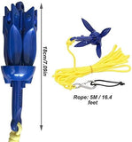 Kayak Anchor Kits 0.53lb Portable Folding Buoy Kit Canoe Raft Boat Sailboat Fishing Complete V1259-DP01-A-1380