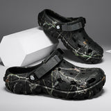 Men'S Summer Mules Beach Shoes Thick-Soled Mules EVA Shoes Anti-Slip Shoes - Khaki - Size 47 V1106-935-16202-KHK-47