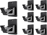8 Pack Universal Curtain Rod Holders, No Drill Curtain Rod, Self Adhesive Curtain Rod V1107-115-82235-BLK-8PACK
