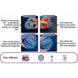 2pcs BLUE Flying Ball Mini Hand UFO Toys Drone Helicopter Hover Quadcopter Kids Toys Gifts V201-FAZ0702BU8AUX2