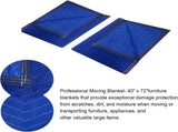 3 Pack Moving Blankets 40x72in Heavy Duty Padded Packing Blankets for Moving Shipping Protecting V1258-DP02-WO-865