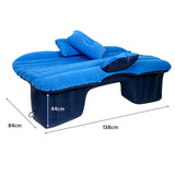 SOGA Inflatable Car Mattress Portable Travel Camping Air Bed Rest Sleeping Bed Blue CARMATBLUE