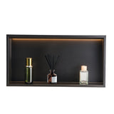 VEVOR Shower Niche 33.0x63.5x10.2 cm Recessed Shelf W/ LED Strip Stainless Steel V952-BXGLYBKHS1C1RHCKZ001V7