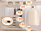 Foldable Clothes Dryer with Timer 6 Speed Intelligent Indoor Drying Rack 43x20x107cm Large Capacity V1192-AZ-W-21637