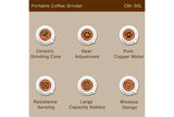 CM-30L Portable Coffee Grinder Dual-purpose for outdoor and home use Adjustable grind settings V1263-JX-7757