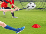 Soccer Goals for Backyard Set Outdoor Sports Games - Red Goal Frame with Black Net V1308-DSZKI-104-2