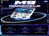 M9 Pocket Retro Video Game Handheld Console with Colorful RGB Light Joystickwhite V1300-M9-WHITE