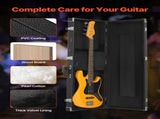 Bass Guitar Hard Case, 1220 mm Rectangular Guitar Hard Case, With Lock Latch Keys Handle, PVC V952-JXJTYHJXJHBBVUUYRV0
