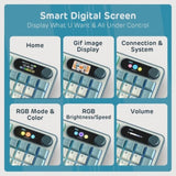 RK ROYAL KLUDGE S98 Mechanical w/Smart Display & Knob, Top Mount 96% Wireless Mechanical V413-RKS98-CL-CSWITCH