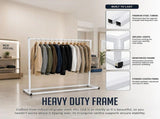 Commercial Clothing Garment Rack Retail Shop White V63-835731