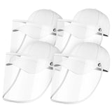 4X Outdoor Protection Hat Anti-Fog Pollution Dust Protective Cap Full Face HD Shield Cover Adult HATADULTWHTX4