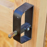 5-1/2" L-Handle Lock Kit, Shed Door Latch with 2 Keys, 5-1/2" Stem Shed L-Handle Lock Kit for Sheds V1369-AZ3-W-16274