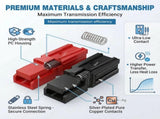 120-Pack Power Connectors Quick Disconnect Kit Tool-Free Easy Assembly, Weather Resistant, for V1366-AZ2-W-15088