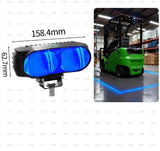LED Forklift Safety Light, Blue Light for Marking Boundaries, Aluminum housing, Suitable for V1107-148-17800-BLU-1PACK