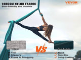 Aerial Silk & Yoga Swing, 10 m Length, Aerial Yoga Hammock Kit with 100gsm Nylon Fabric, Full V952-DCK10X28MMLCZSF51V0