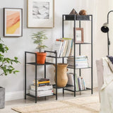 SONGMICS Bathroom Shelf 5-Tier Storage Rack with Adjustable Shelf Black V227-8498263000990