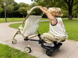 Universal Pram Board and Stand Up Adjustable Buggy Board Pushchair with Bear Pattern Removable V985-PRAMBOARD
