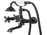 Clawfoot Tub Faucet, Wall Mount Bathtub Faucets with Handheld Shower, Vintage Oil-Rubbed Bronze V952-BGSZZYGLTLTHLAC1L002V0
