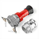 Fire Hose Nozzle,2In NPSH HeavyDuty Industrial Fire Hose Constant Flow Fog Nozzle with 2Pc 2In V1369-AZ3-W-08370