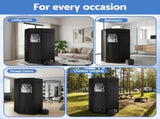 Devanti Portable Steam Sauna Tent 1000W 3L Steamer Pot Full Body Home SPA Timer ST-SAU-3L-180-BK