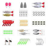 101Pcs Plastic Fishing Lures Tackle Prawn Shrimp Flathead Bream Cod Bass Lure Fishing Kit V1308-DSZKI-567