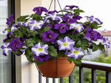 4Pcs Artificial Flowers for Outdoors, 16.54 Silk Morning Glory Realistic Fake Flowers UV Resistant V1192-AZ-W-17430