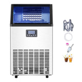 VEVOR Commercial Ice Maker Machine, 100lbs/24H Ice Maker Machine with 33lbs Storage Capacity, 45 Ice V952-SYYTSFBZBJX1KF06PV3