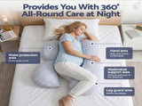 Giselle Bedding Cooling Pregnancy Pillow Adjustable Maternity Pillow for Sleeping, Body Pillows for PILLOW-MAT-COOL-AD-BL