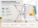 CARLA HOME Clothes Drying Rack Folding Indoor Outdoor, Grey, Kitchen LSB-36531