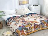 Pure Cotton Multi-Layer Gauze Blanket - Lightweight, Ultra-Breathable, V888-ELOSUNG39424