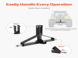 3 Point Trailer Hitch with 2 in Receiver, 3pt Quick Hitch Attachment for Category 1 Tractor, 3000lbs V952-ASJXJSQDKBP00RQQ8001V0