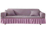 2 Seater High Elasticity Washable Sofa Cover Easy to Install Furniture Protector V1263-JX-3541