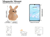 Adorable bunny-shaped motion sensor wall light with magnetic mounting, flicker-free LED, and three V1341-ZY-LBKH5RCF-BLUSH-3PCS