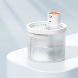 Orange Wireless Automatic Pet Water Fountain - 2.2L Motion Sensor Dispenser V888-ELOSUNG26021