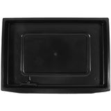 tea trays Tea Serving Plate Black Plastic Water Storage 1Pcs V1366-AZ2-W-13560