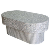 MOTHER OF PEARL SERENITY OVAL PEARL COFFEE TABLE V742-VC2