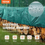 PVC Waterproof Tarp, 16.5 x 29.5 ft Heavy Duty PVC Tarpaulin, Tear-Proof and Weather-Proof, with V952-FSBLSPVCPVC59AFTUV0