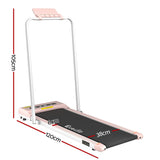 Everfit Treadmill Electric Walking Pad Under Desk Home Gym Fitness 380mm Pink TMILL-380-PAD-PK