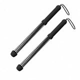 No Cord Spring Training Rope, 3.53 Lbs A Pair, 18.11in Black, Indoor Outdoor Arm & Muscle Fitness V1221-XM-LB2722-GM107