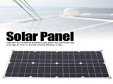 25W 18V Portable Monocrystalline Silicon Dual-USB Charging Solar Panel for Light Car Boat V1294-YM0901-3119200012011
