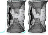 Set of 2 Bait Trap, Crab Trap Minnow Trap, Crawfish Trap, Collapsible Cast Net, Foldable V1259-DP01-A-2877