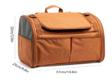 Brown Pet Carrier Backpack - Comfortable and Stylish for Cats and Small Dogs V888-ELOSUNG19178